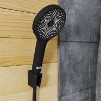Лейка для душа Iddis SpaHome SPA3F0Bi18, цвет черный