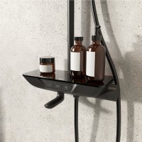 Душевая система Iddis SpaHome SPABLBTi06, с управлением Push Control, верхний душ, черный матовый