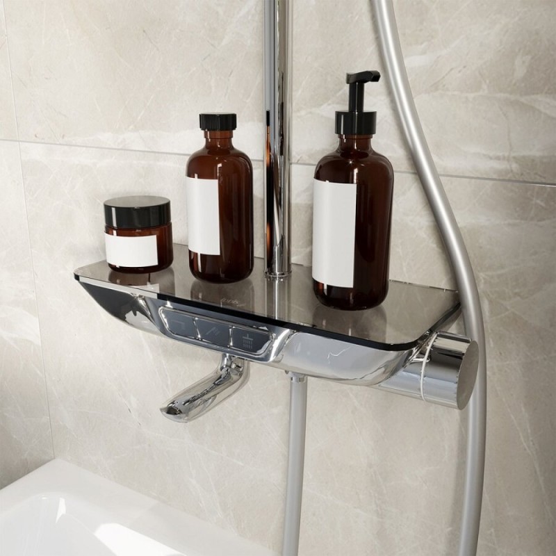 Душевая система Iddis SpaHome SPASBBTi06, с управлением Push Control, верхний душ, хром