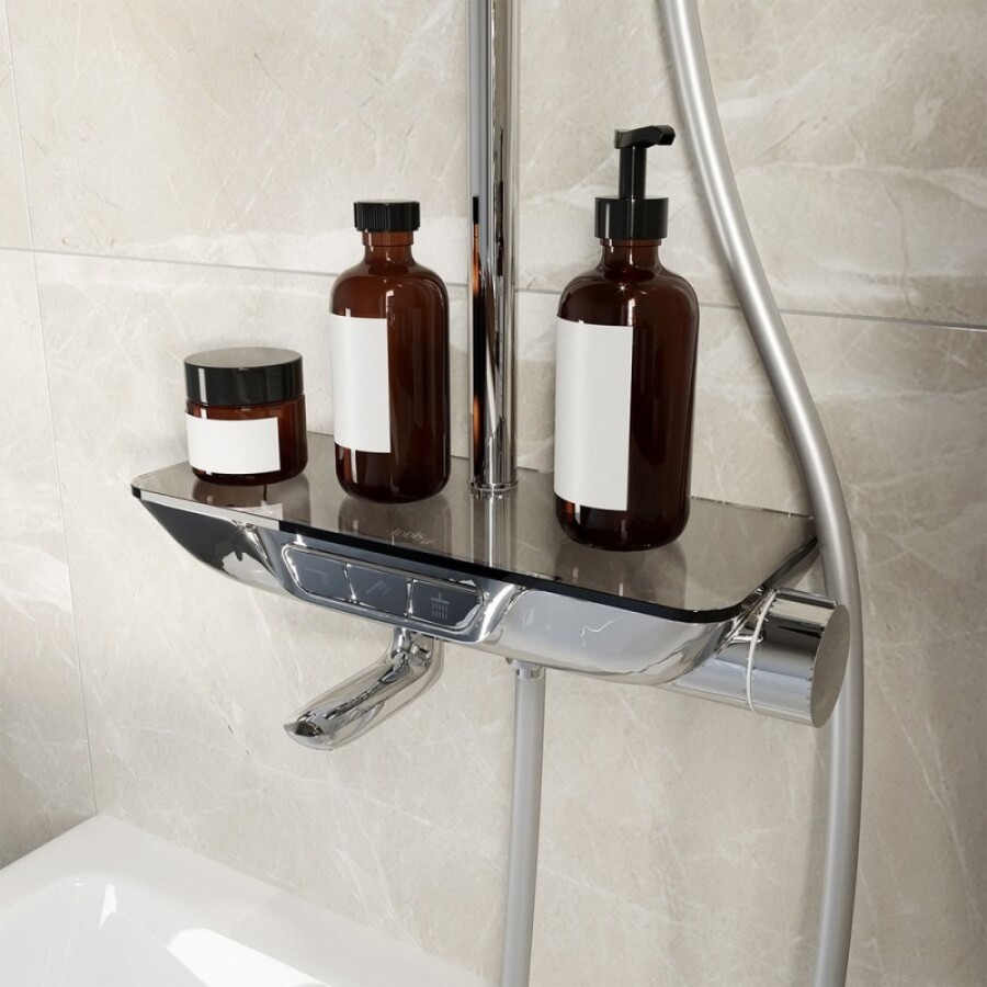 Душевая система Iddis SpaHome SPASBBTi06, с управлением Push Control, верхний душ, хром