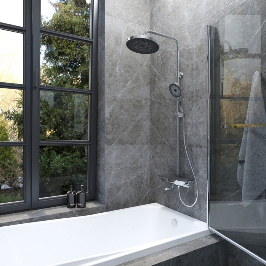 Душевая система Iddis SpaHome SPASBBTi06, с управлением Push Control, верхний душ, хром
