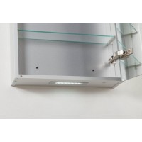Зеркальный шкаф BelBagno SPC-1A-DL-BL-500, 50 см, подвесная, белый