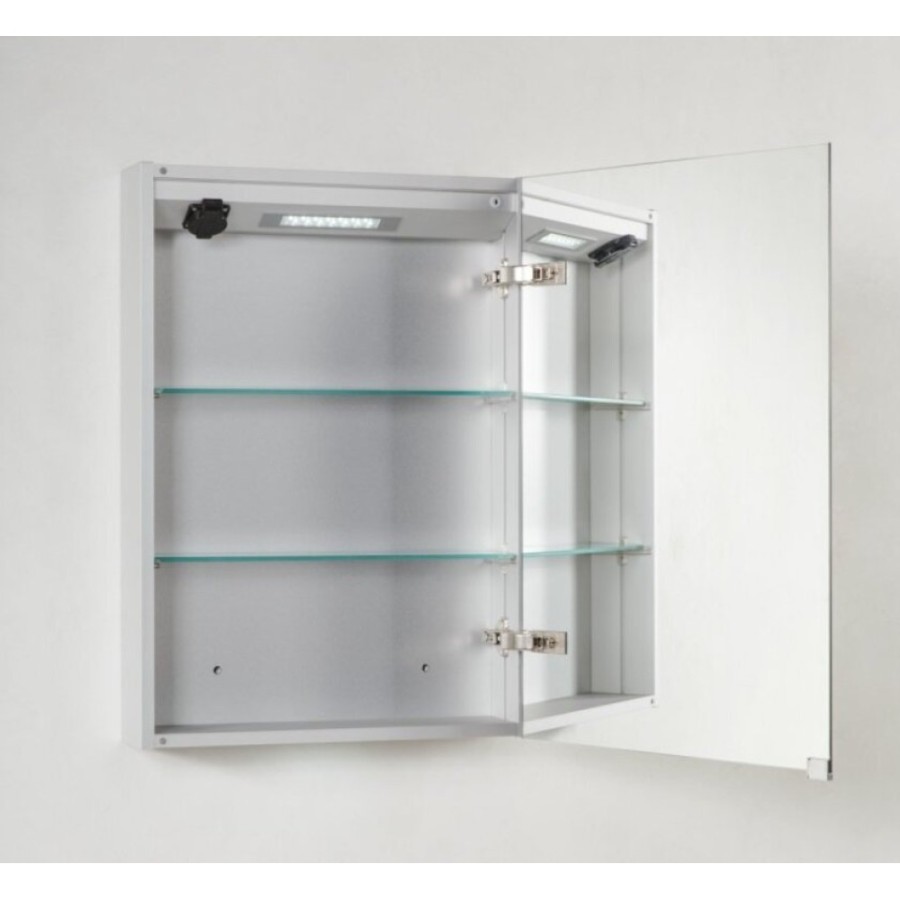 Зеркальный шкаф BelBagno SPC-1A-DL-BL-500, 50 см, подвесная, белый