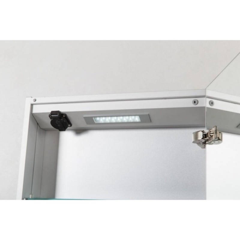 Зеркальный шкаф BelBagno SPC-1A-DL-BL-500, 50 см, подвесная, белый