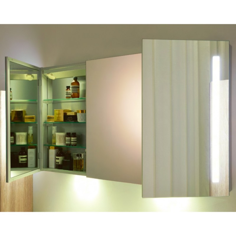 Зеркальный шкаф BelBagno SPC-3A-DL-BL-1200 с LED (светодиодной) подсветкой, 120 х 70,2 см