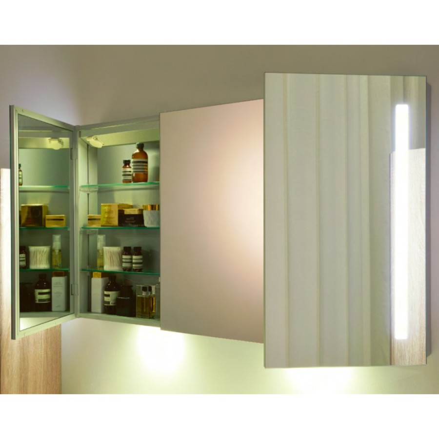 Зеркальный шкаф BelBagno SPC-3A-DL-BL-1200 с LED (светодиодной) подсветкой, 120 х 70,2 см
