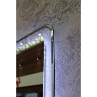 Зеркало BelBagno Fly SPC-600-800-LED, со светодиодным светильником, сенсорным выключателем и с прозрачной окантовкой