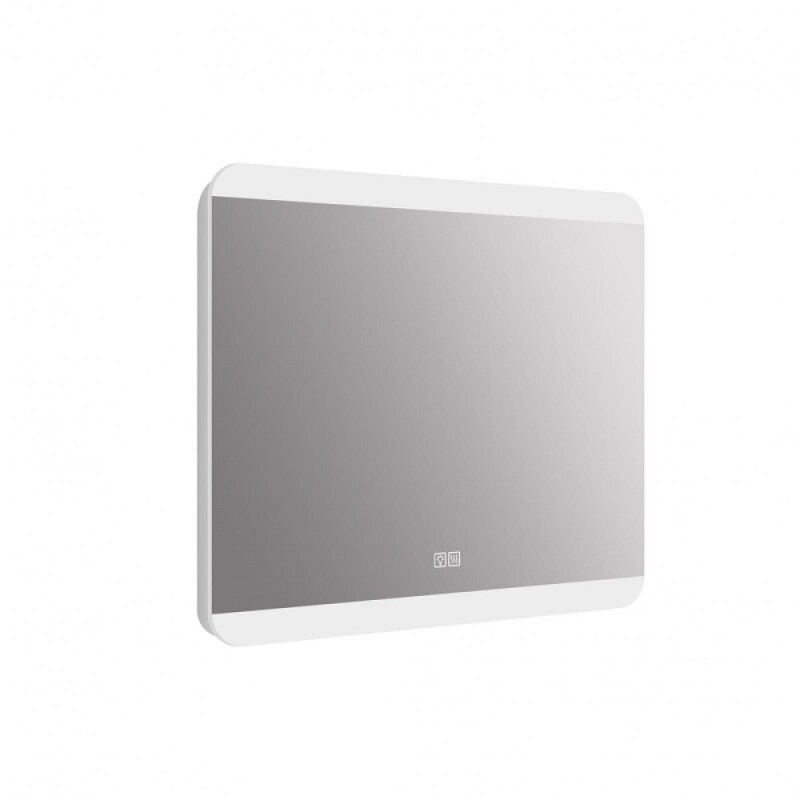 Зеркало BelBagno SPC-CEZ-800-700-LED-TCH-WARM, 80 см, с LED подсветкой, с сенсорным выключателем, с подогревом, цвет рамы белый
