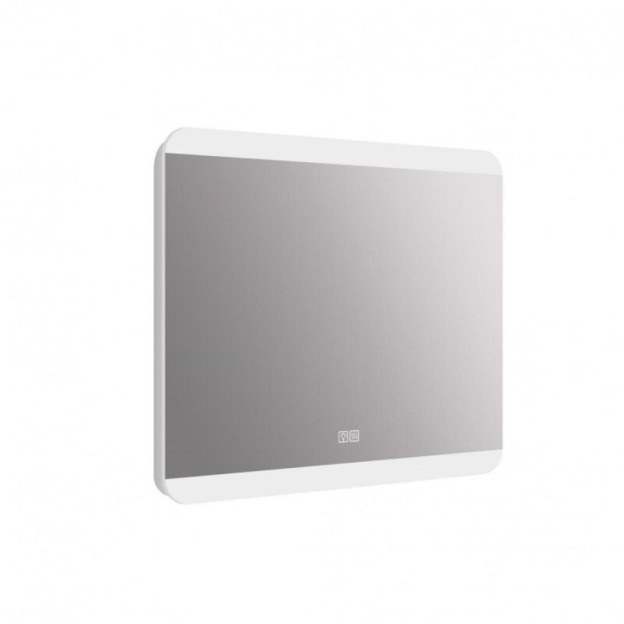Зеркало BelBagno SPC-CEZ-800-700-LED-TCH-WARM, 80 см, с LED подсветкой, с сенсорным выключателем, с подогревом, цвет рамы белый