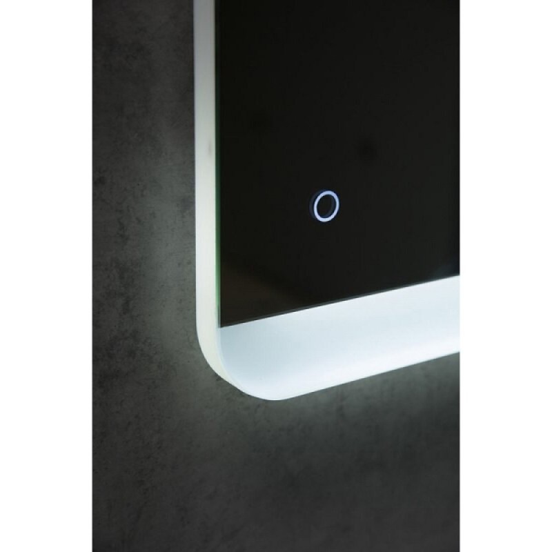 Зеркало BelBagno SPC-CEZ-800-700-LED-TCH-WARM, 80 см, с LED подсветкой, с сенсорным выключателем, с подогревом, цвет рамы белый