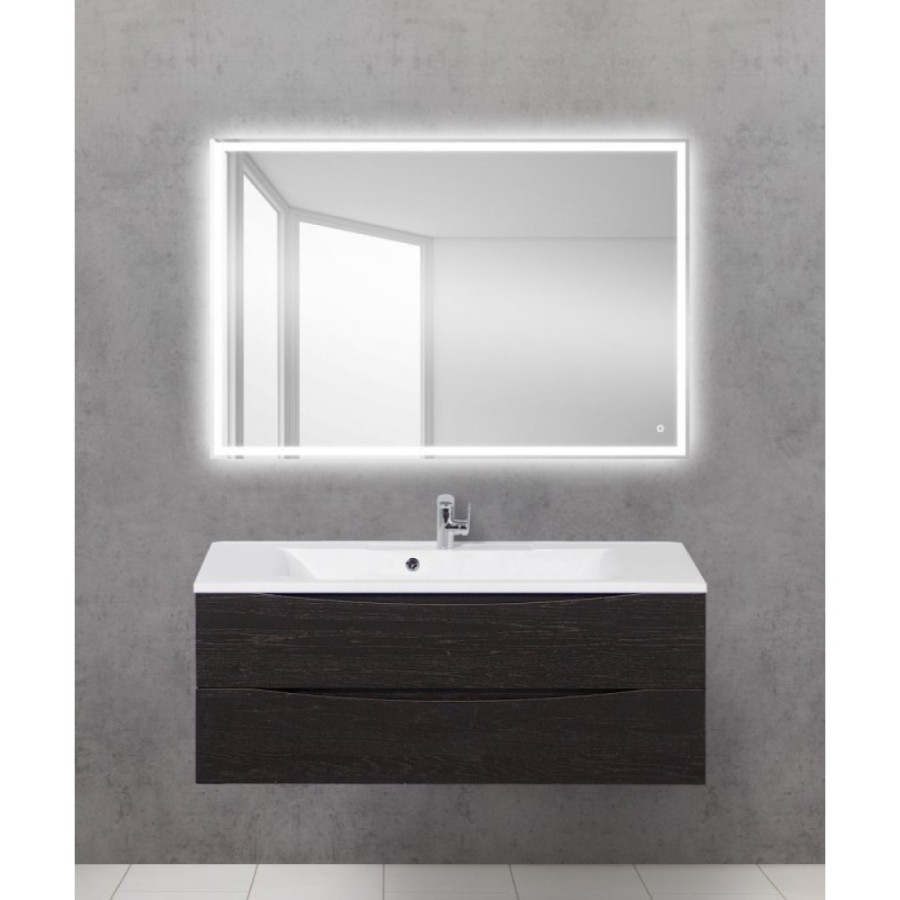 Зеркало BelBagno SPC-GRT-1000-800-LED-TCH-RAD 100 x 80 см со встроенным светильником, сенсорным выключателем, bluetooth, цифровым термометром, радио