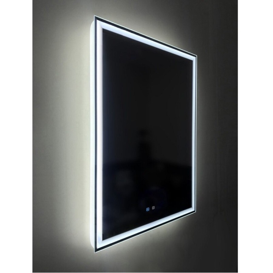 Зеркало BelBagno SPC-GRT-1000-800-LED-TCH-SND 100 см, со встроенной подсветкой, голосовым управлением и подогревом