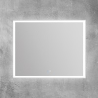 Зеркало BelBagno SPC-GRT-1000-800-LED-TCH-SND 100 см, со встроенной подсветкой, голосовым управлением и подогревом