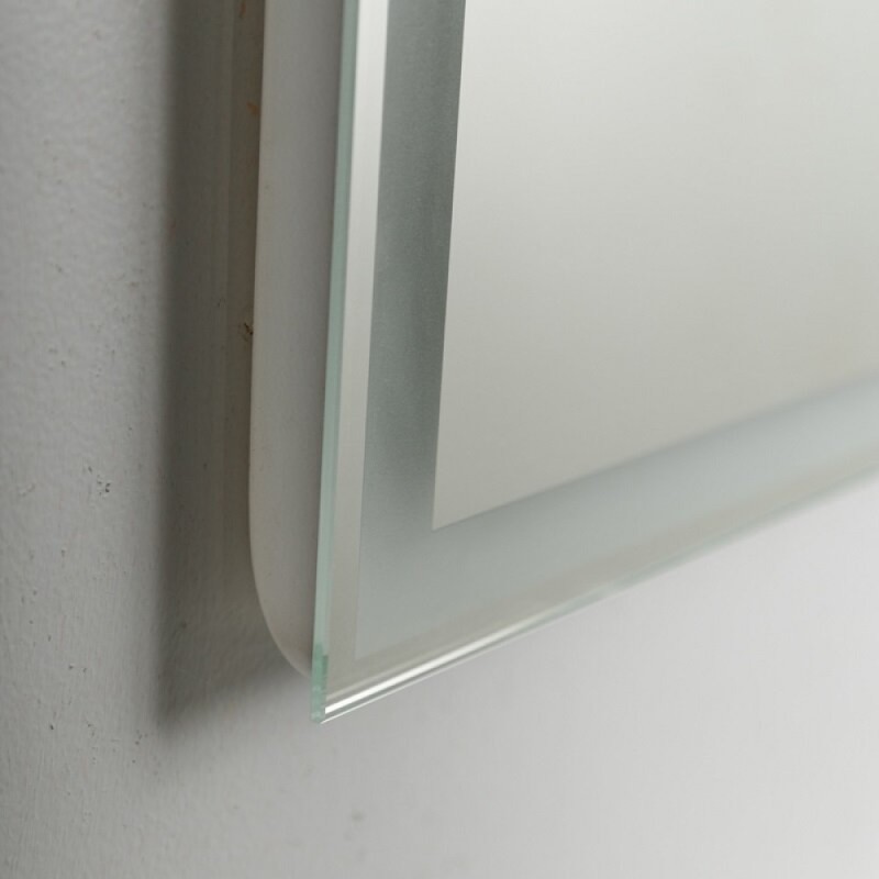 Зеркало BelBagno SPC-GRT-1000-800-LED-TCH-SND 100 см, со встроенной подсветкой, голосовым управлением и подогревом