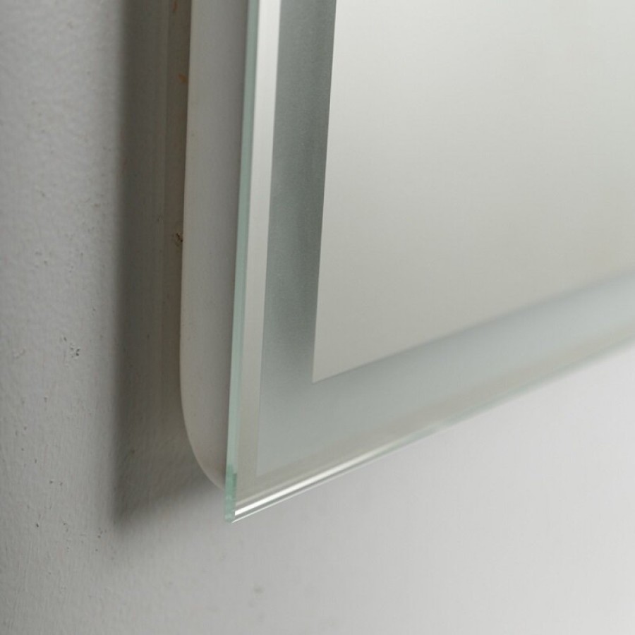 Зеркало BelBagno SPC-GRT-1000-800-LED-TCH-SND 100 см, со встроенной подсветкой, голосовым управлением и подогревом