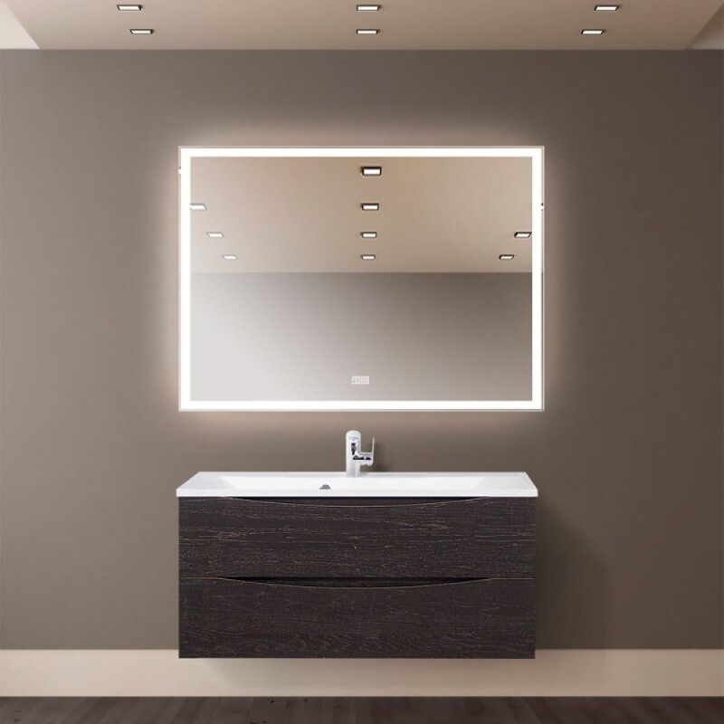 Зеркало BelBagno SPC-GRT-1100-800-LED-TCH-WARM 110 см, светодиодная подсветка, с сенсорным выключателем, с подогревом