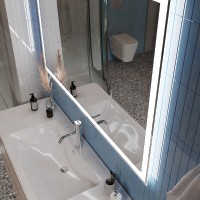 Зеркало BelBagno SPC-GRT-1200-800-LED-TCH-SND 120 см, со встроенной подсветкой, голосовым управлением и подогревом