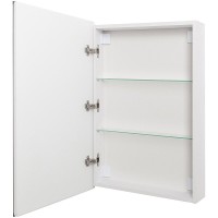Зеркальный шкаф BelBagno SPC-GRT-500/800-1A-LED-TCH, 50 см, с LED подсветкой, белый