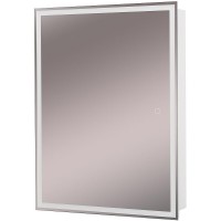 Зеркальный шкаф BelBagno SPC-GRT-600/800-1A-LED-TCH, 60 см, с LED подсветкой, белый