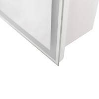Зеркальный шкаф BelBagno SPC-GRT-600/800-1A-LED-TCH, 60 см, с LED подсветкой, белый