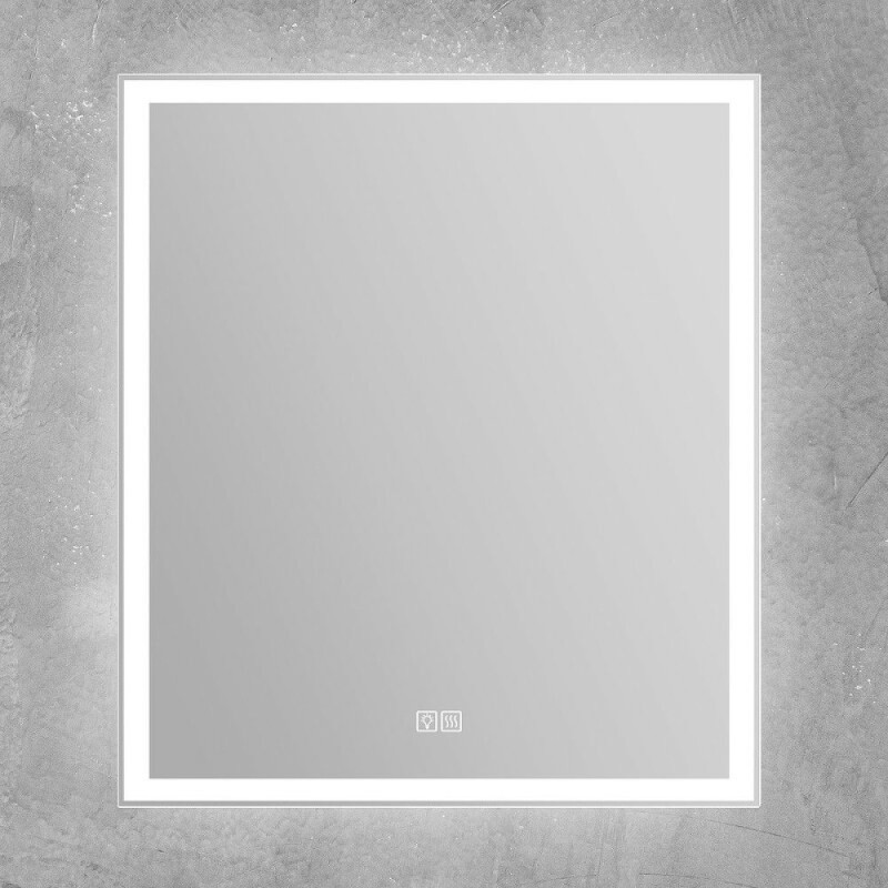 Зеркало BelBagno SPC-GRT-700-800-LED-TCH-WARM, 70 см, с подсветкой, белый
