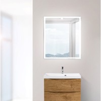 Зеркало BelBagno SPC-GRT-700-800-LED-TCH-WARM, 70 см, с подсветкой, белый