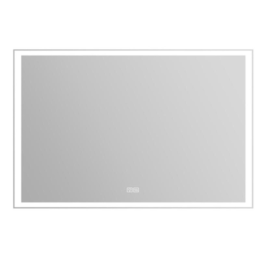 Зеркало BelBagno 90 x 60 см со встроенным светильником, сенсорным выключателем и подогревом, SPC-GRT-900-600-LED-TCH-WARM