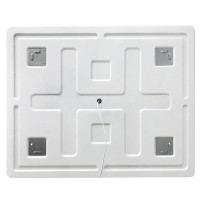 Зеркало BelBagno SPC-GRT-900-800-LED-TCH-WARM, 90 см, с подсветкой, белый