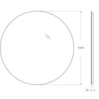 Зеркало BelBagno SPC-INT-1000-LED, 100 см, с LED подсветкой