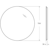 Зеркало BelBagno SPC-INT-700-LED, 70 см, с LED подсветкой