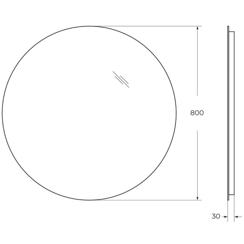 Зеркало BelBagno SPC-INT-800-LED, 80 см, с LED подсветкой