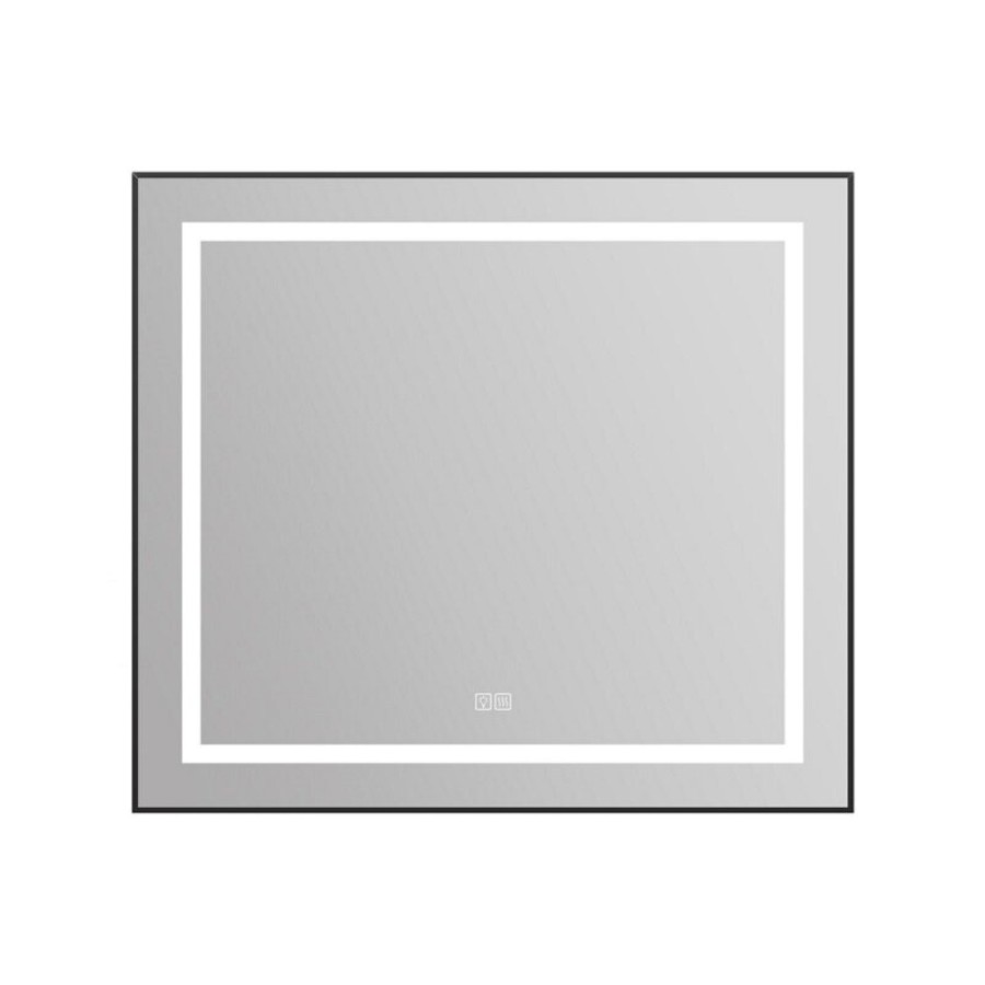 Зеркало BelBagno Kraft SPC-KRAFT-1000-800-LED-TCH-WARM, 100 см, со встроенной подсветкой и подогревом, сатин