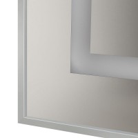 Зеркало BelBagno Kraft SPC-KRAFT-1000-800-SENS-AL, 100 см, с LED подсветкой, с сенсорным выключателем, сатин