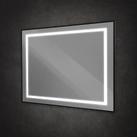 Зеркало BelBagno Kraft SPC-KRAFT-1000-800-SENS-NERO, 100 см, с LED подсветкой, с сенсорным выключателем, цвет рамы черный