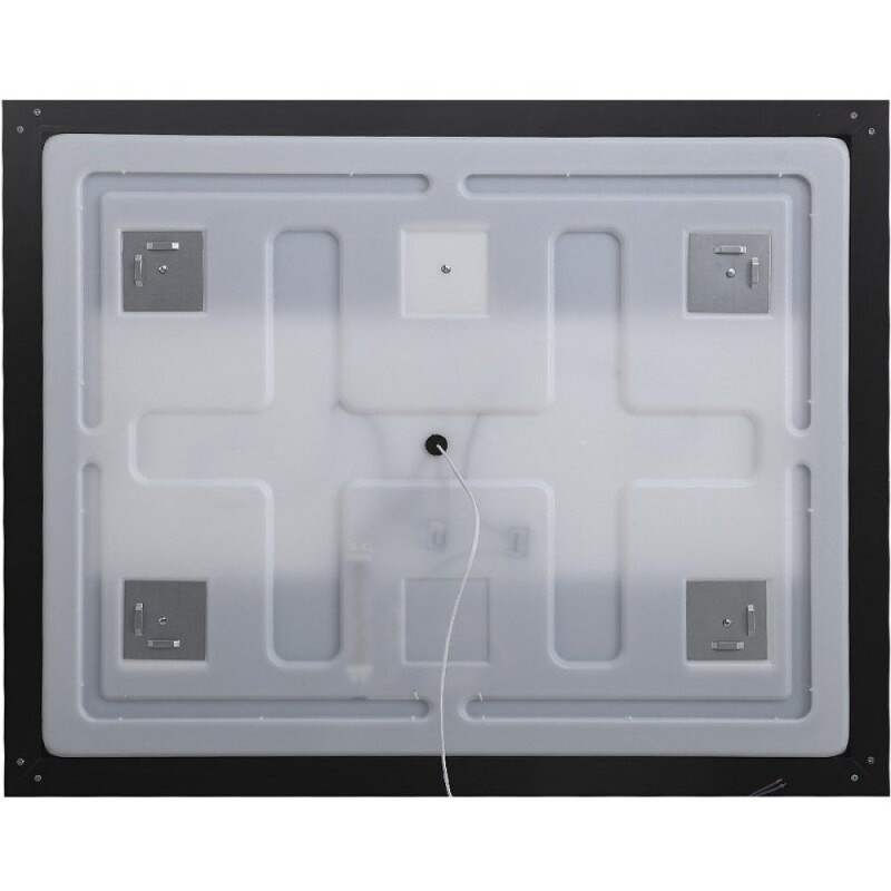 Зеркало BelBagno Kraft SPC-KRAFT-1000-800-SENS-NERO, 100 см, с LED подсветкой, с сенсорным выключателем, цвет рамы черный