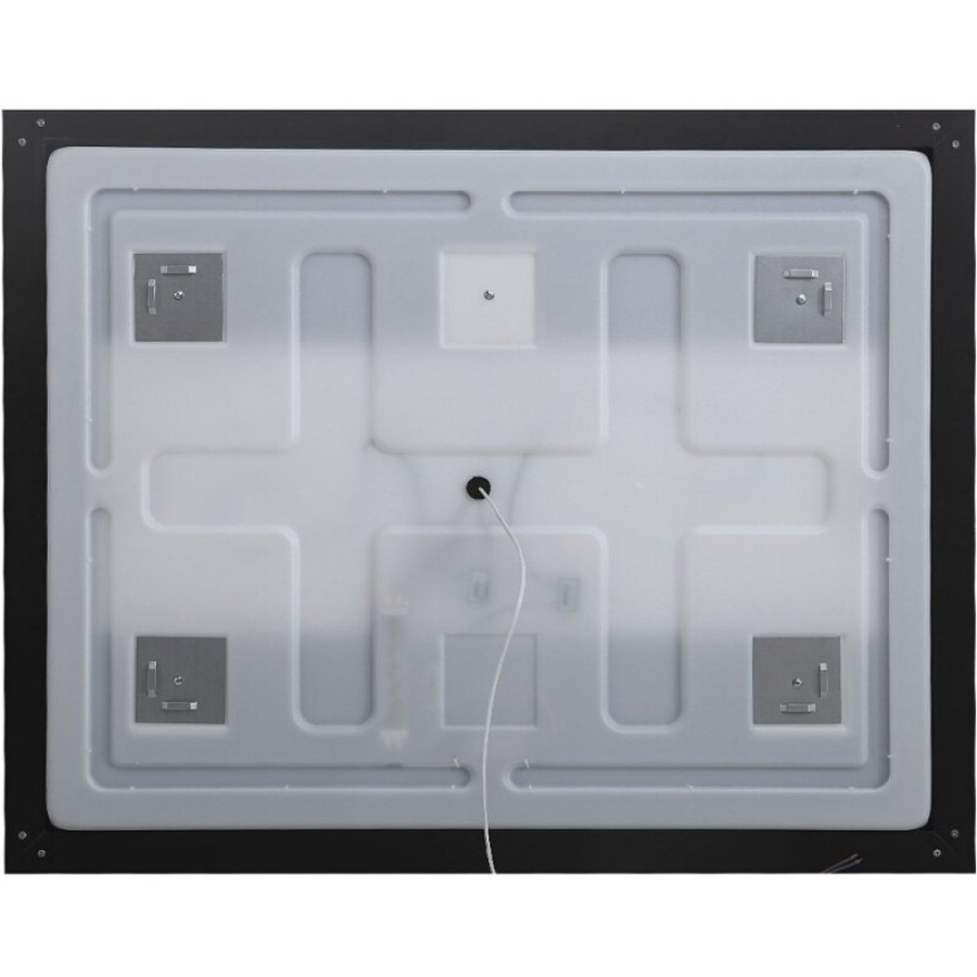 Зеркало BelBagno Kraft SPC-KRAFT-1000-800-SENS-NERO, 100 см, с LED подсветкой, с сенсорным выключателем, цвет рамы черный