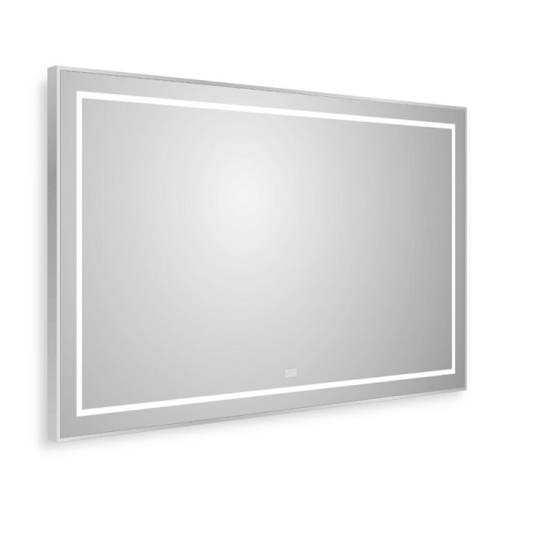 Зеркало BelBagno Kraft SPC-KRAFT-1200-800-LED-TCH-WARM, 120 см, со встроенной подсветкой и подогревом, сатин