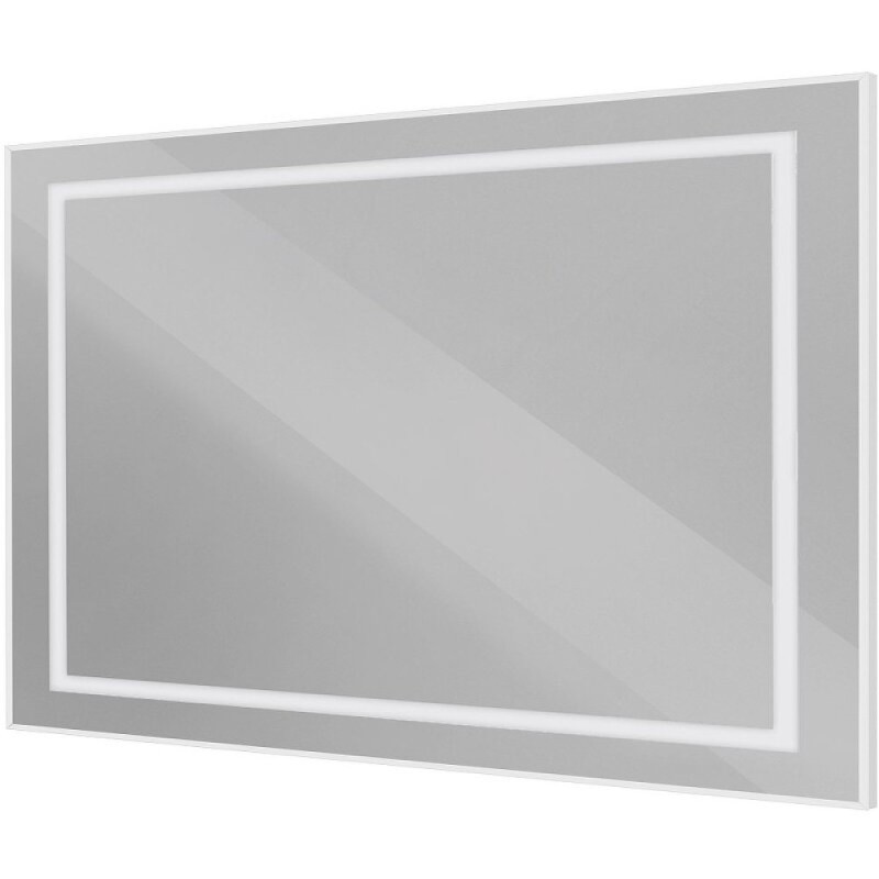 Зеркало BelBagno Kraft SPC-KRAFT-1200-800-SENS-AL, 120 см, с LED подсветкой, с сенсорным выключателем, цвет рамы сатин