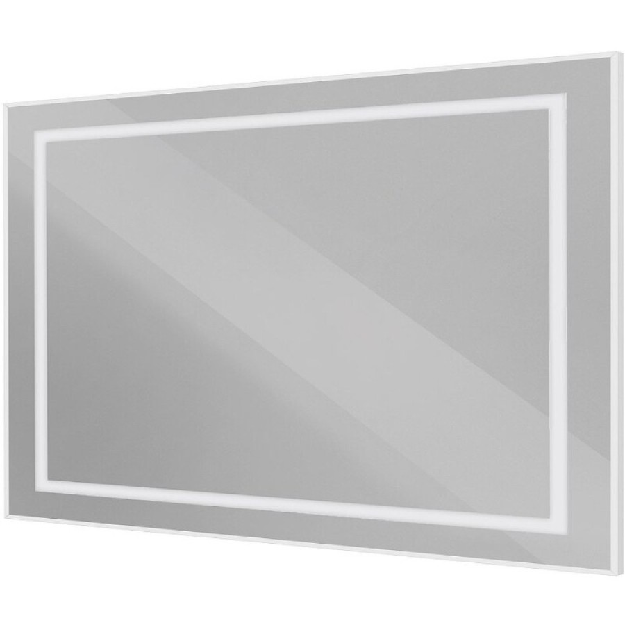 Зеркало BelBagno Kraft SPC-KRAFT-1200-800-SENS-AL, 120 см, с LED подсветкой, с сенсорным выключателем, цвет рамы сатин