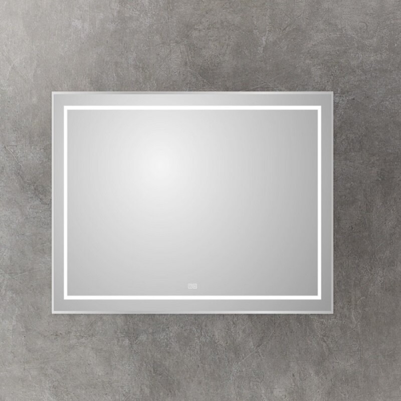 Зеркало BelBagno Kraft SPC-KRAFT-1400-800-LED-TCH-WARM, 140 см, со встроенной подсветкой и подогревом, сатин