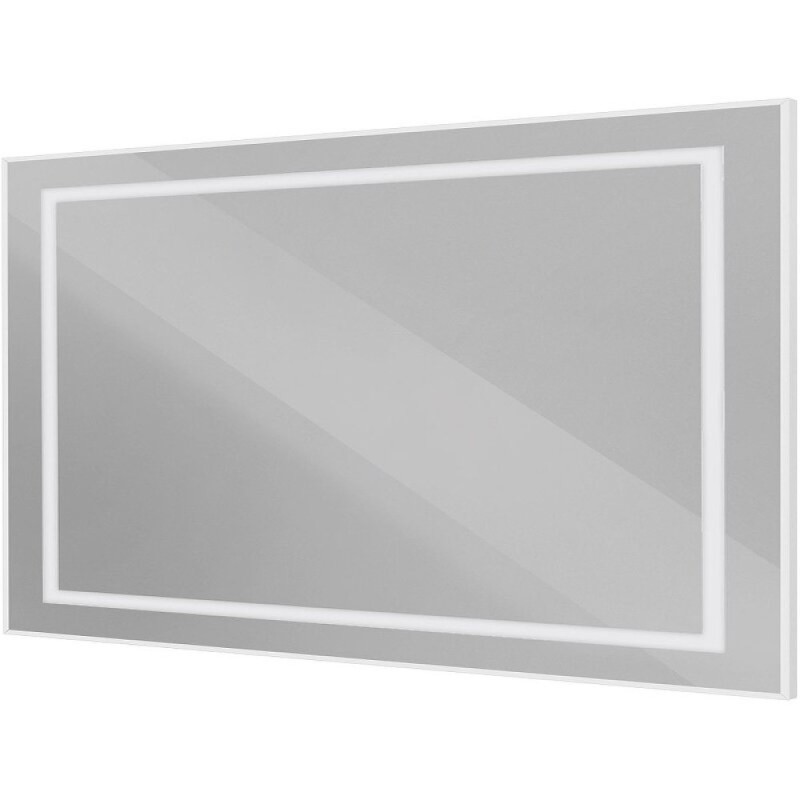 Зеркало BelBagno Kraft SPC-KRAFT-1400-800-SENS-AL, 140 см, с LED подсветкой, с сенсорным выключателем, цвет рамы сатин