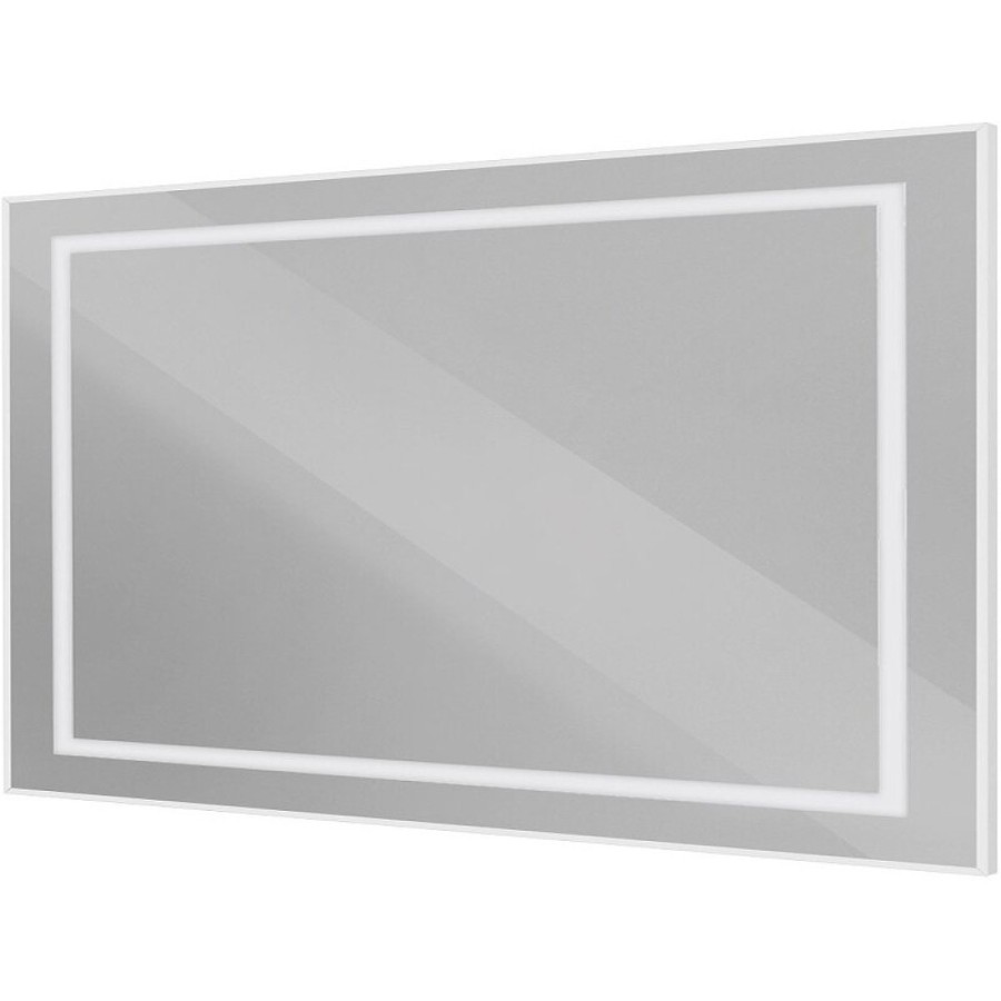 Зеркало BelBagno Kraft SPC-KRAFT-1400-800-SENS-AL, 140 см, с LED подсветкой, с сенсорным выключателем, цвет рамы сатин