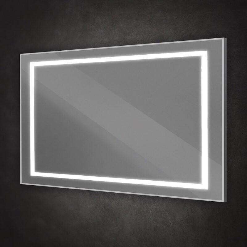 Зеркало BelBagno Kraft SPC-KRAFT-1400-800-SENS-AL, 140 см, с LED подсветкой, с сенсорным выключателем, цвет рамы сатин