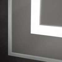 Зеркало BelBagno Kraft SPC-KRAFT-1400-800-SENS-AL, 140 см, с LED подсветкой, с сенсорным выключателем, цвет рамы сатин