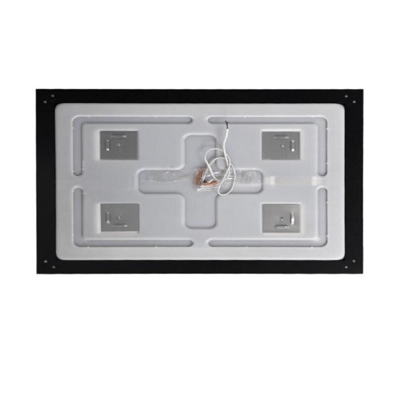 Зеркало BelBagno Kraft SPC-KRAFT-1400-800-SENS-NERO, 140 см, с LED подсветкой, с сенсорным выключателем, цвет рамы черный