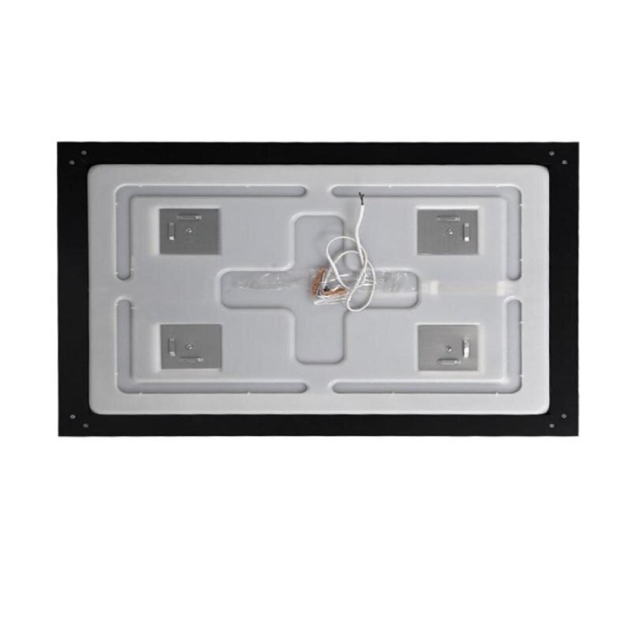 Зеркало BelBagno Kraft SPC-KRAFT-1400-800-SENS-NERO, 140 см, с LED подсветкой, с сенсорным выключателем, цвет рамы черный