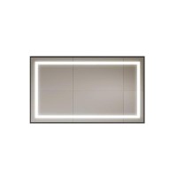 Зеркало BelBagno Kraft SPC-KRAFT-1400-800-SENS-NERO, 140 см, с LED подсветкой, с сенсорным выключателем, цвет рамы черный