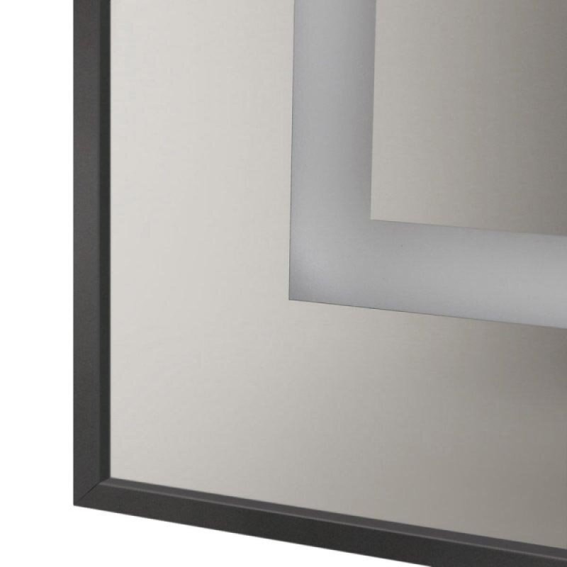 Зеркало BelBagno Kraft SPC-KRAFT-1400-800-SENS-NERO, 140 см, с LED подсветкой, с сенсорным выключателем, цвет рамы черный
