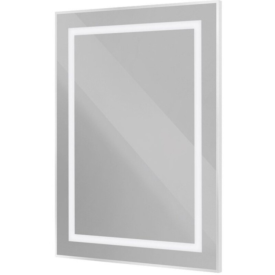 Зеркало BelBagno Kraft SPC-KRAFT-500-800-SENS-AL, 50 см, с LED подсветкой, с сенсорным выключателем, цвет рамы сатин