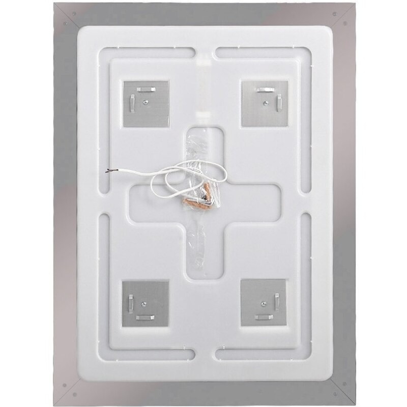 Зеркало BelBagno Kraft SPC-KRAFT-500-800-SENS-AL, 50 см, с LED подсветкой, с сенсорным выключателем, цвет рамы сатин